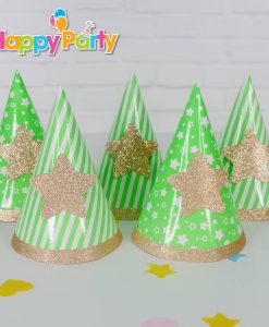 shopphukiensinhnhat.com set xanh la gold kim tuyen non sinh nhat