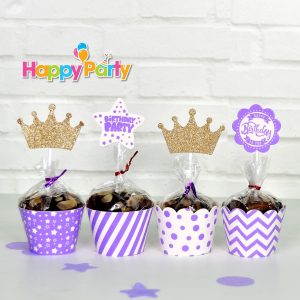 tím gold kim tuyến tem cắm bánh cupcake sinh nhật shopphukiensinhnhat.com