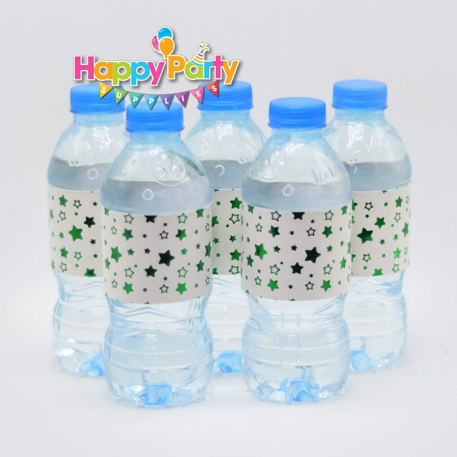 Set xanh lá ép kim giấy bọc chai nước shopphukiensinhnhat.com