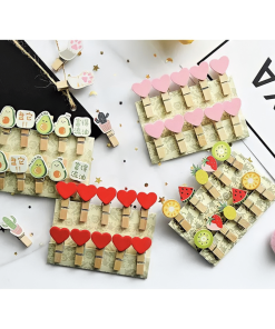 KẸP GỖ TRANG TRÍ SET 10 CÁI