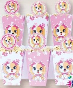 HỘP GIẤY ĐỰNG BẮP RANG TRANG TRÍ TIỆC CHO BÉ