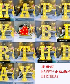 chữ led happy birthday