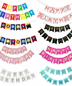 DÂY TREO HAPPY BIRTHDAY GIẤY ÉP KIM