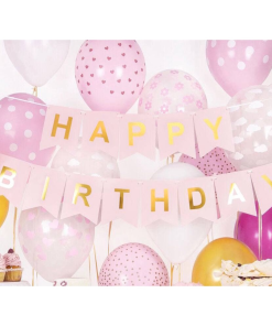 DÂY TREO HAPPY BIRTHDAY GIẤY ÉP KIM