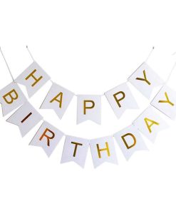 DÂY TREO HAPPY BIRTHDAY GIẤY ÉP KIM